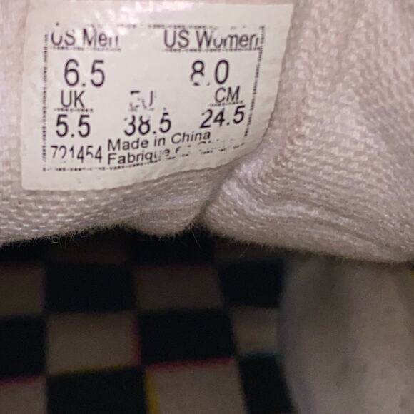 Vans Off the Wall Old Skool Crazy Check Neon Sneakers Mens 6.5 Womens 8 - Picture 13 of 15